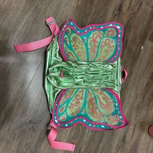 American Girl Green and Pink Butterfly Backpack